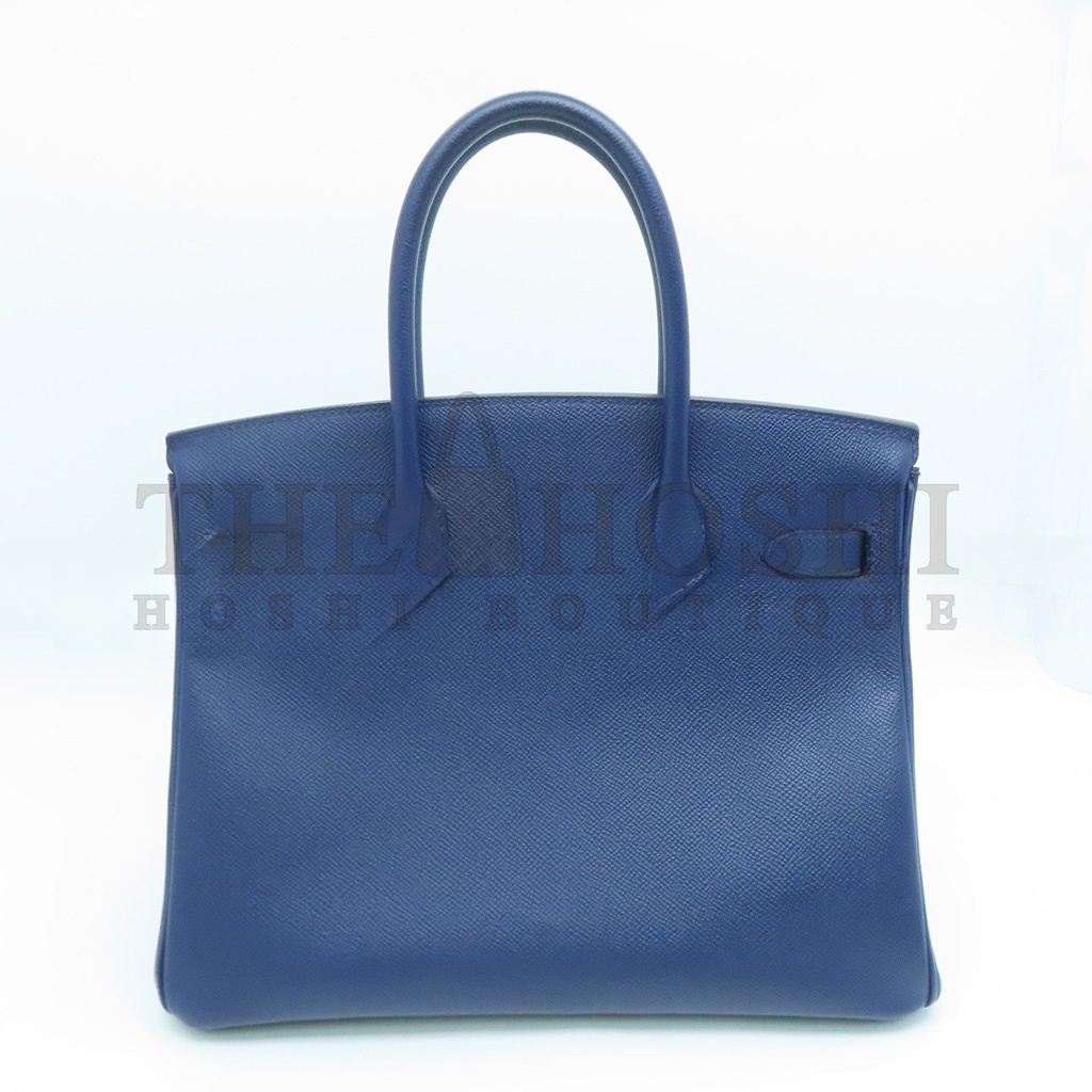 H**me5 BIRKIN 25 SWIFT LEATHER AGATE BLUE GOLD BUCKLE H049362CK23 (25*20*13cm) Master Quality